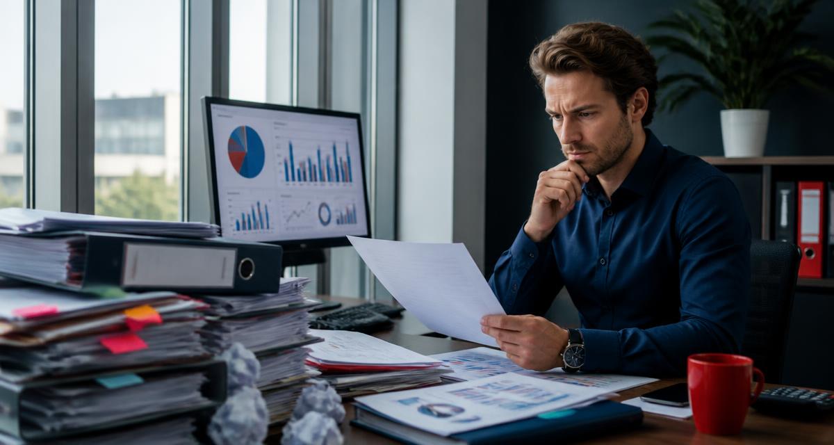Accountant beoordeelt de financiële gevolgen van een onoverzichtelijke administratie