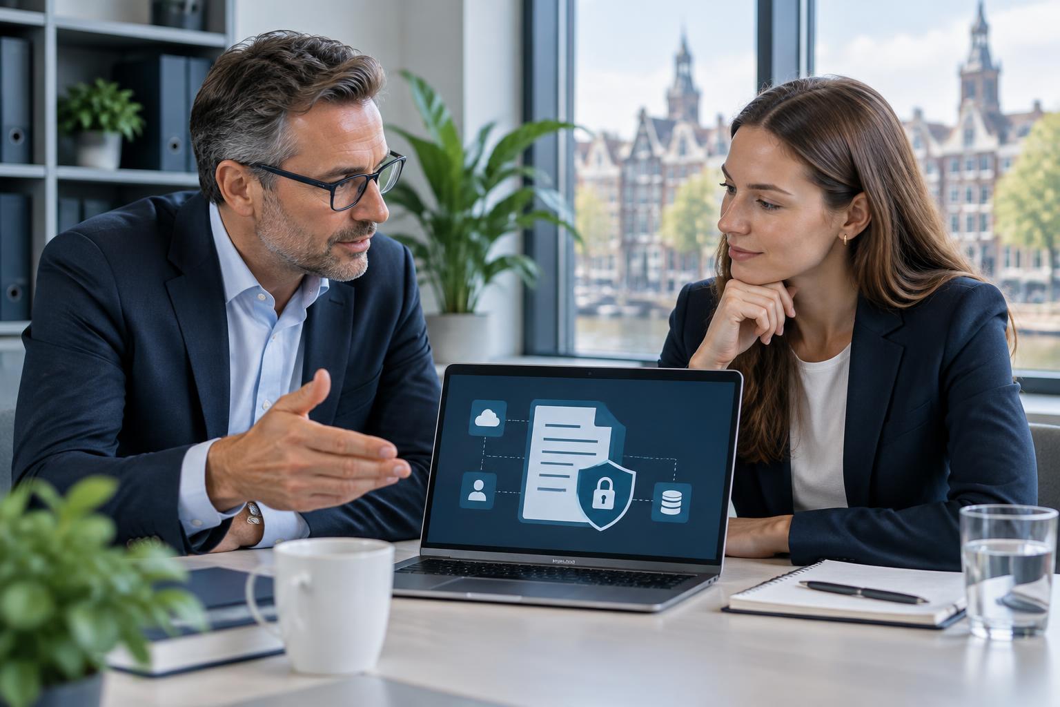 Financiële professionals bespreken AI, gegevensbescherming en privacy