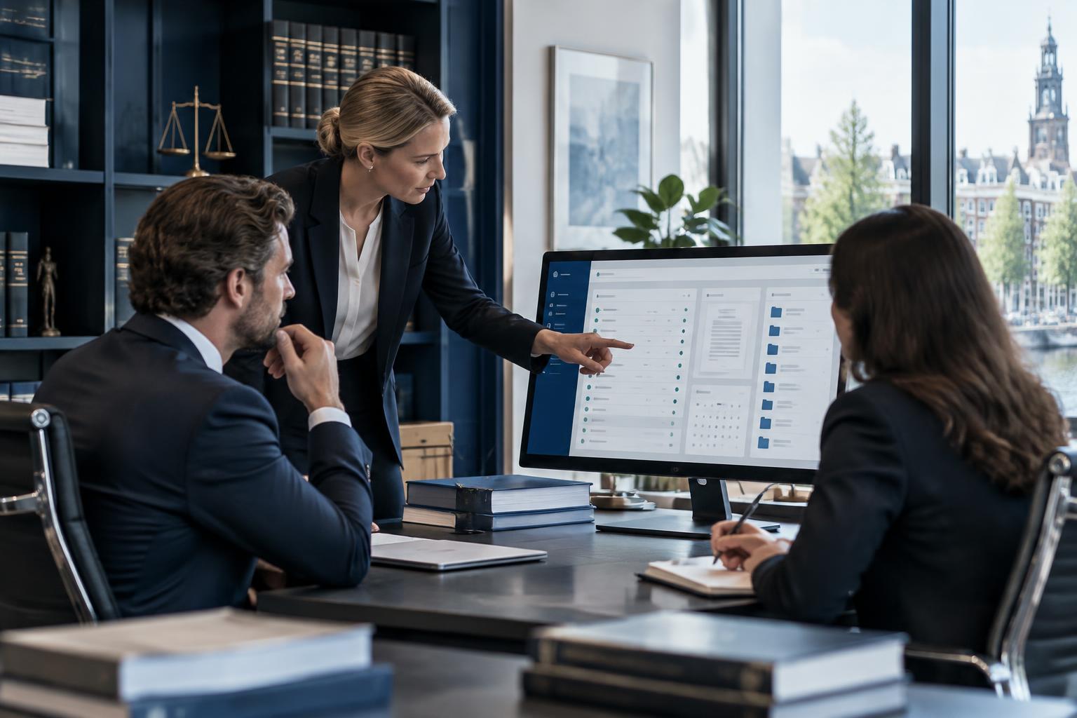 Advocaten werken samen in digitale klant- en zaakbeheersoftware